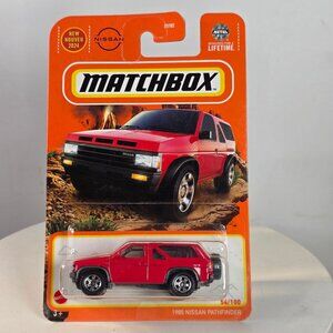 1985 Nissan Pathfinder Matchbox Diecast Car 1:64 Scale Red Collectible New 2024